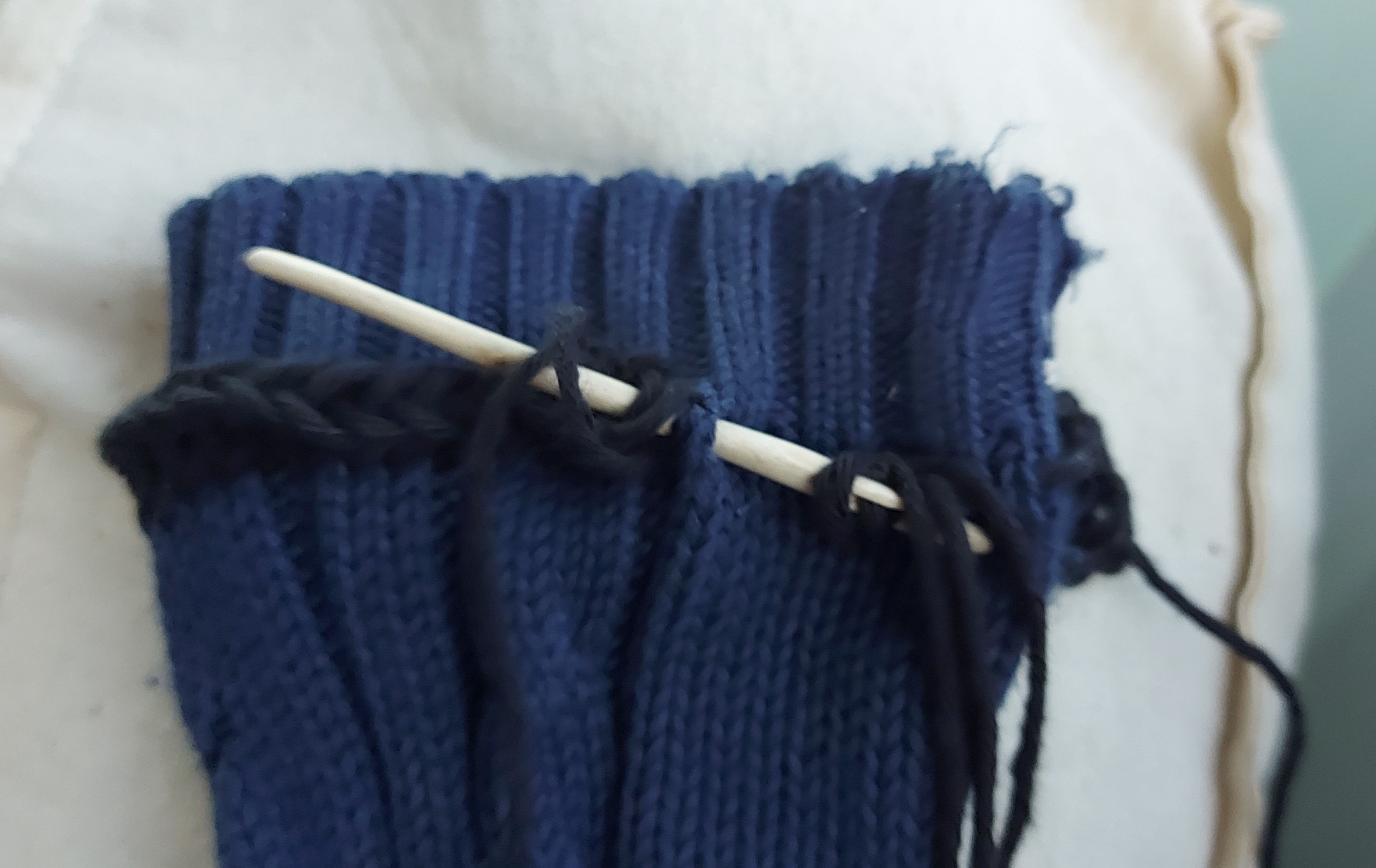 starting sleeve mending